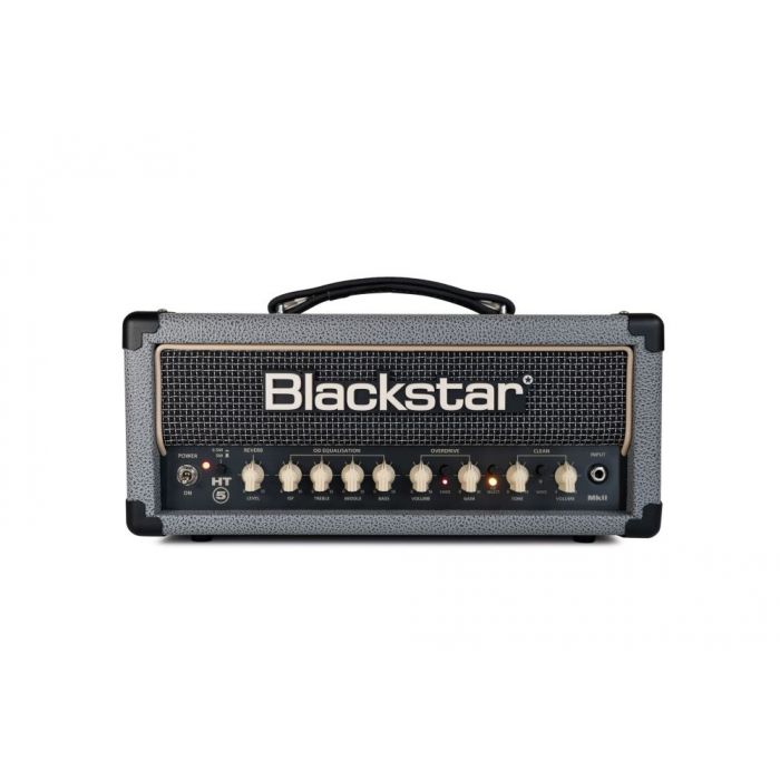 Front view of a Blackstar Limited Edition HT-5RH MKII Guitar Head, Bronco Grey