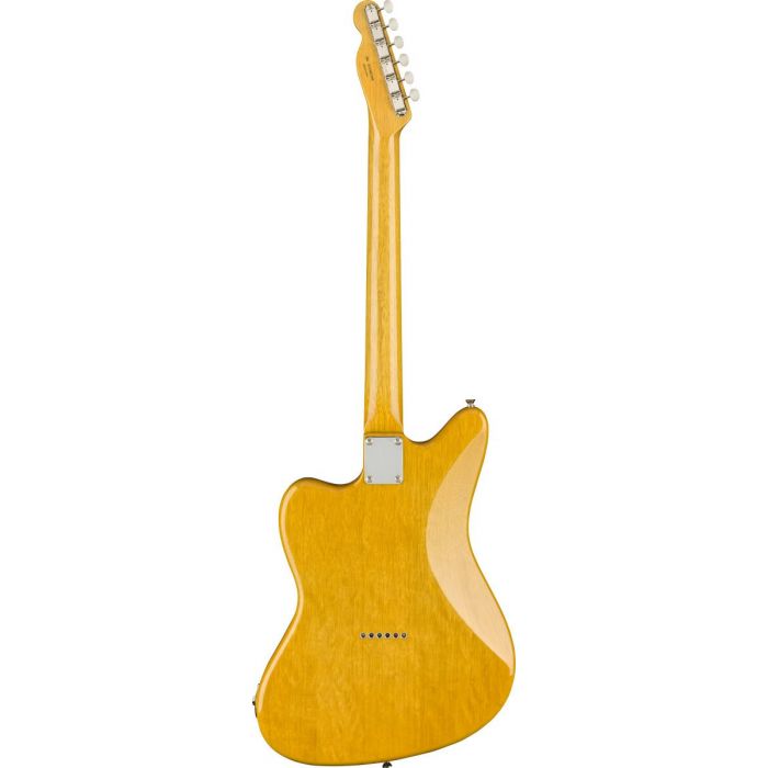 Full rear view of a Fender Limited Edition Offset Telecaster Korina Guitar, Aged Natural