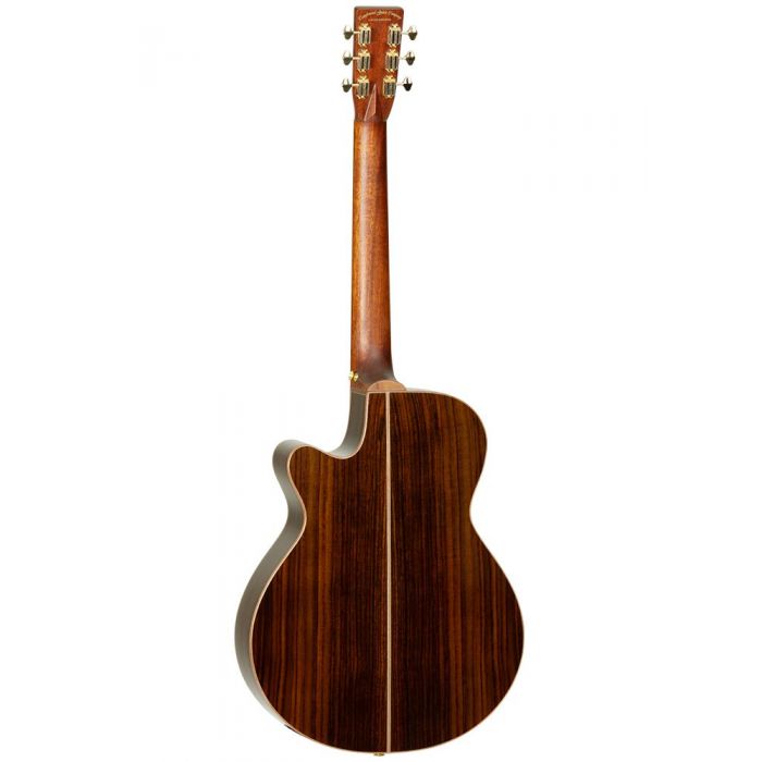 Back of Tanglewood TW45 H SR E Super Folk Electro-Acoustic Guitar