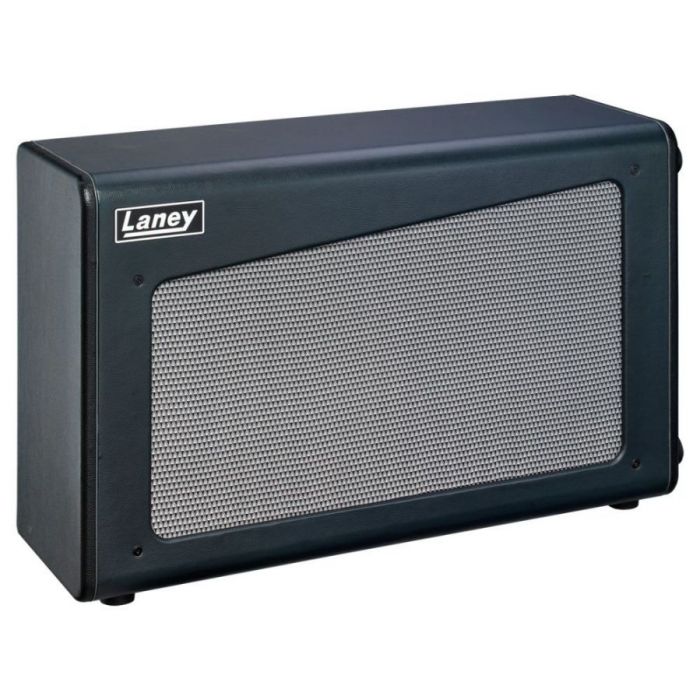 Front left angled view of a Laney CUB Series CUB212 2x12 Guitar Speaker Cabinet