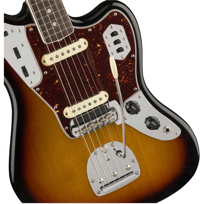 Fender American Original '60s Jaguar 3-Colour Sunburst Body Detail