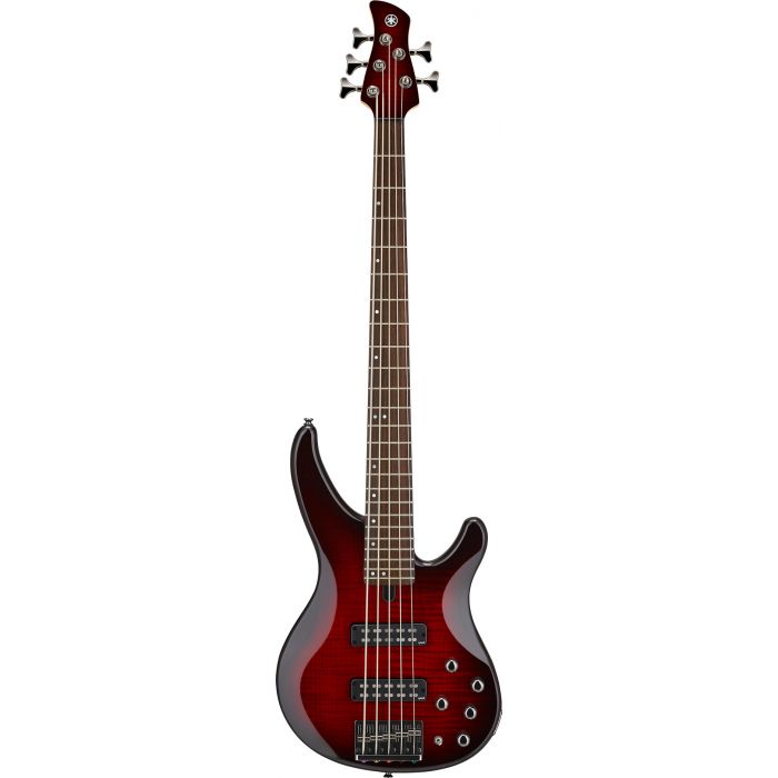 Yamaha TRBX 605 FM Bass Guitar Dark Red Burst