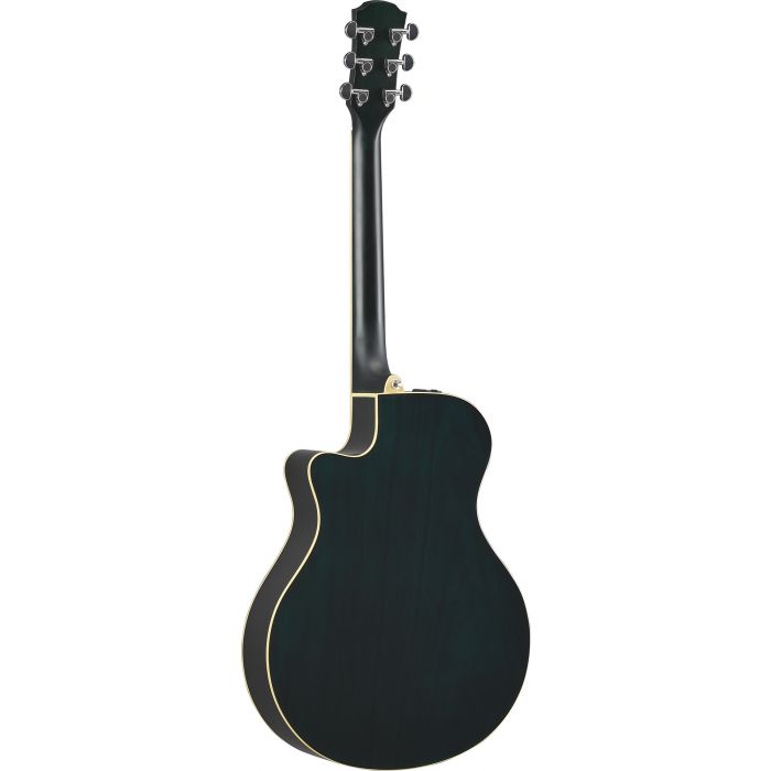 Yamaha APX 600 Acoustic Guitar Oriental Blue Burst Back