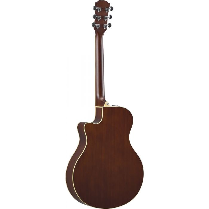 Yamaha APX 600 Electro-Acoustic Guitar Old Violin Sunburst Back