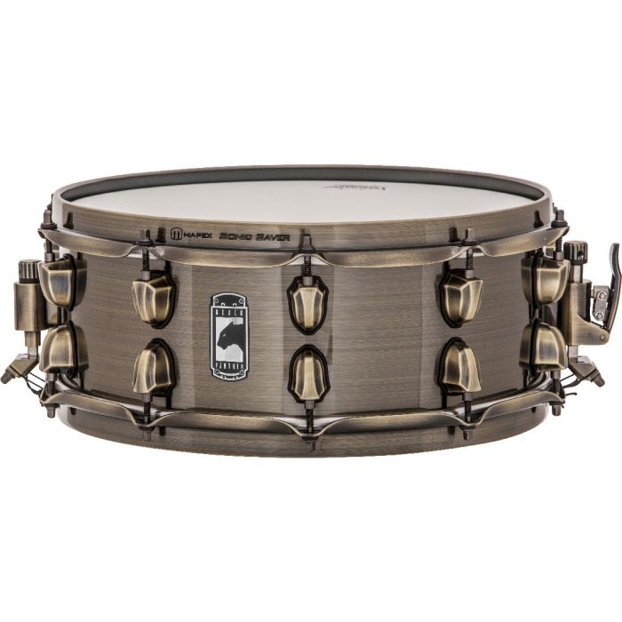 Mapex Black Panther Brass Cat Snare Drum Angle