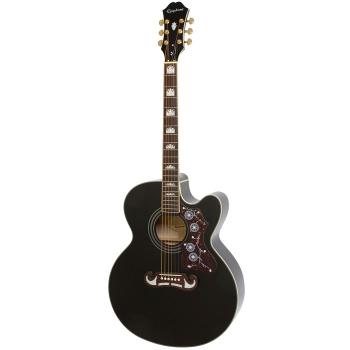 Epiphone EJ-200CE Electro Acoustic Guitar, Black