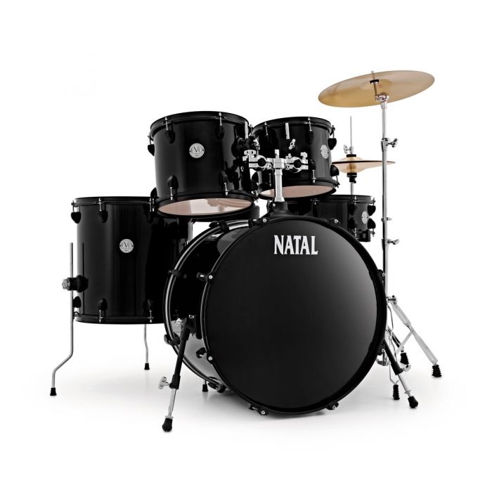Natal EVO 22" Drum Kit with Hardware and Cymbals in Black