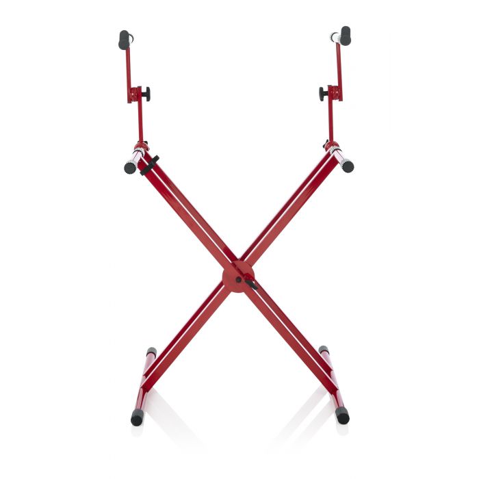 Gator Frameworks Deluxe 2-Tier Keyboard Stand Nord Red Front