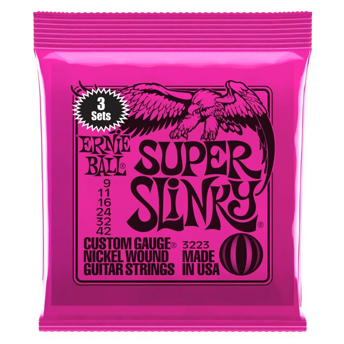 Ernie Ball Ernie Ball Super Slinky Electric Guitar Strings 3-Pack