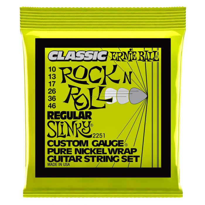 Ernie Ball Regular Slinky Classic Rock n Roll Electric Guitar Strings