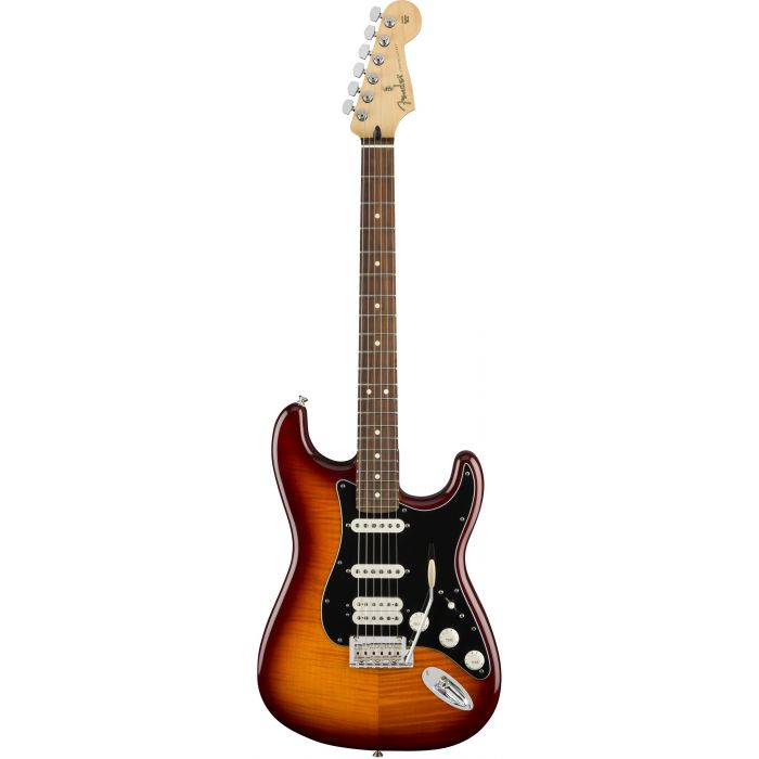 Fender Player Stratocaster HSS Plus Top Electric Guitar with Pau Ferro Fretboard, Tobacco Burst finish