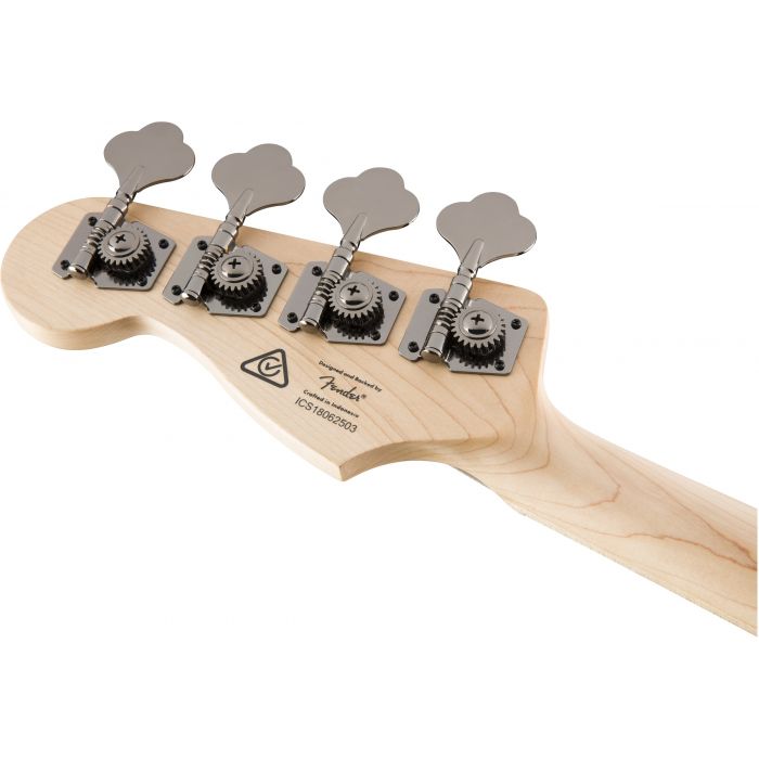 Squier Contemporary Active Jazz Bass HH MN Flat White Tuning Machines