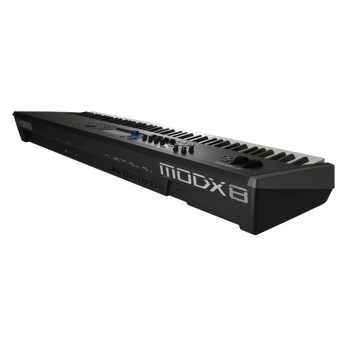 Yamaha MODX8 Synthesizer Right Angle from Rear