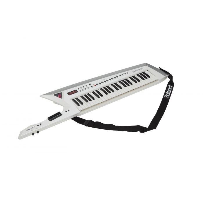 Roland AX-Edge Keytar Guitar Synthesizer White with Strap