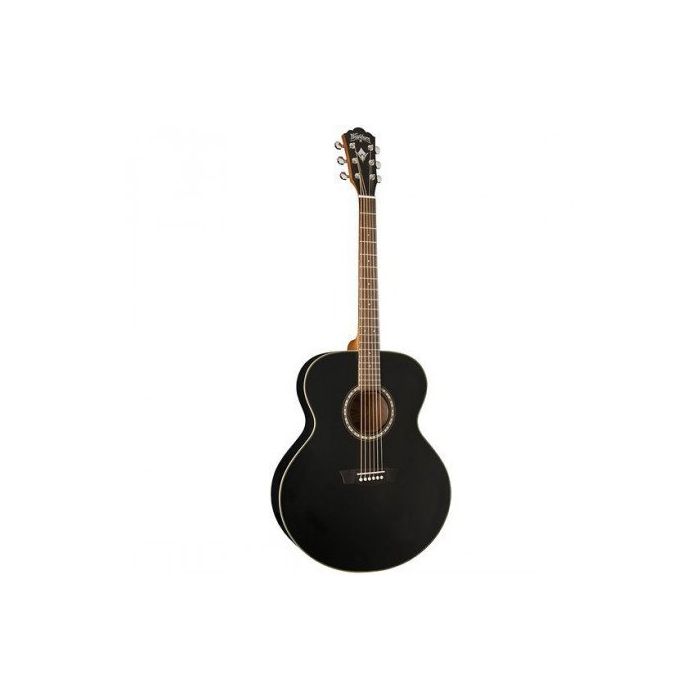 Washburn WMJ7S Mini Jumbo Acoustic Guitar Black