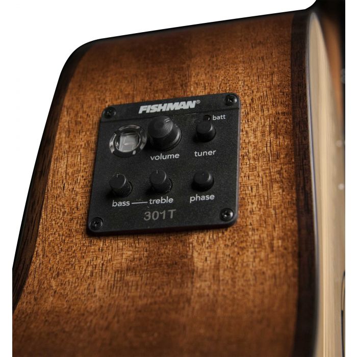 Washburn WLO10SCE Orchestra Cutaway Electro-Acoustic Guitar Electronics
