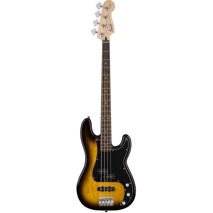 Squier Affinity Precision Bass PJ Pack Brown Sunburst with Padded Gig Bag Front
