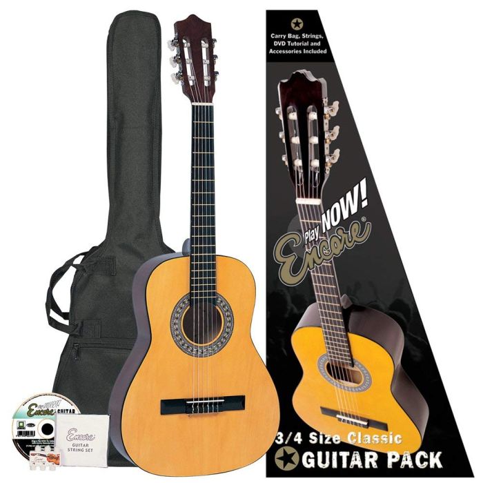 Encore 3/4 Size Classical Guitar Starter Pack 