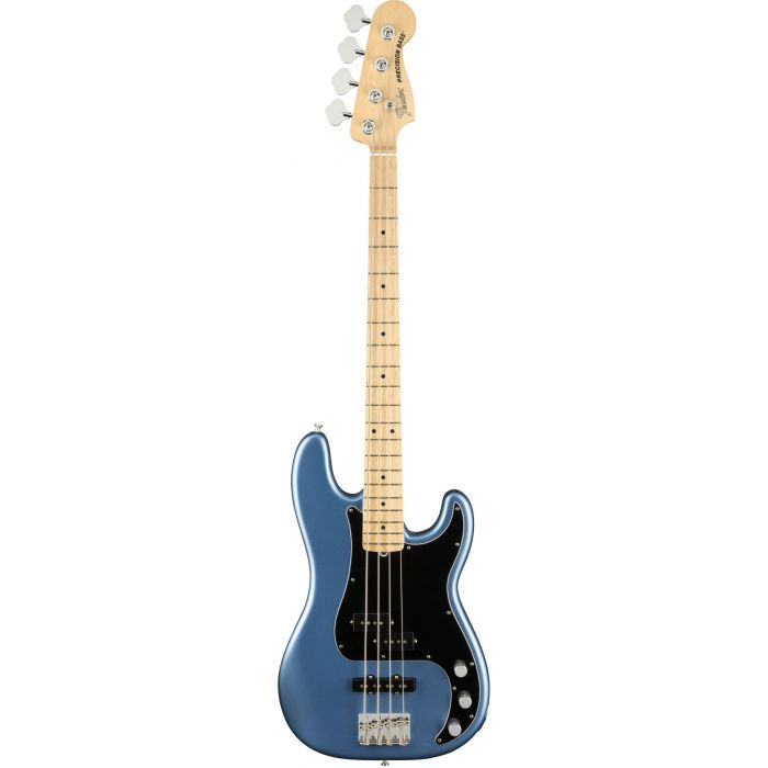 Fender American Performer Precision Bass in Satin Lake Placid Blue Front