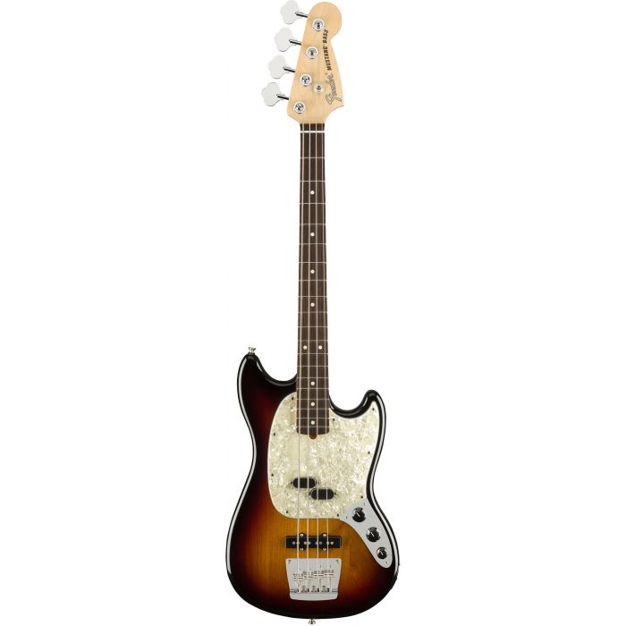 Fender American Performer Mustang Bass RW FB 3-Color Sunburst Front