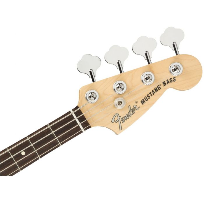 Fender American Performer Mustang Bass RW FB 3-Color Sunburst headstock front