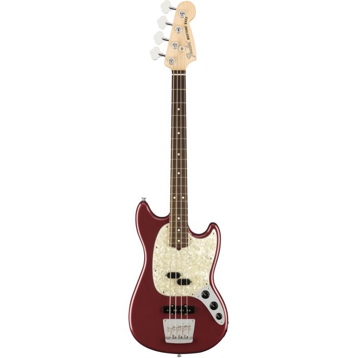Fender American Performer Mustang Bass RW FB Aubergine front