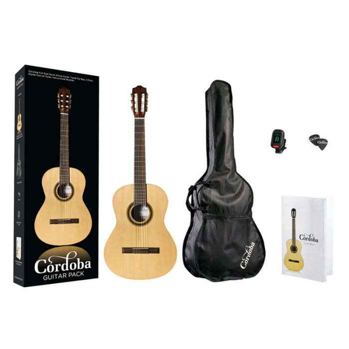 Cordoba CP100 Nylon String Acoustic Guitar Starter Pack