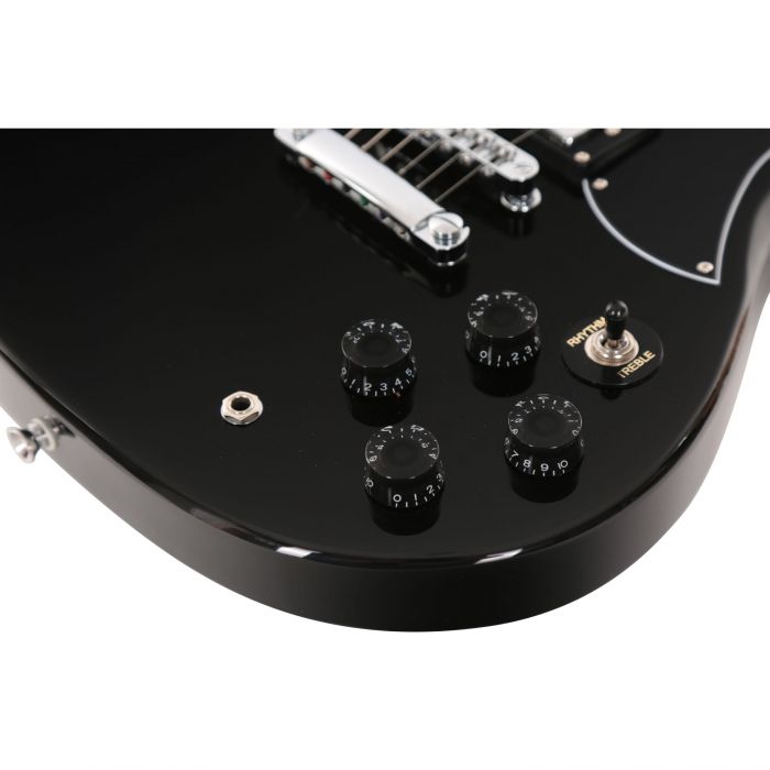 Eastcoast GS10-BLK Electric Guitar in Black Hardware