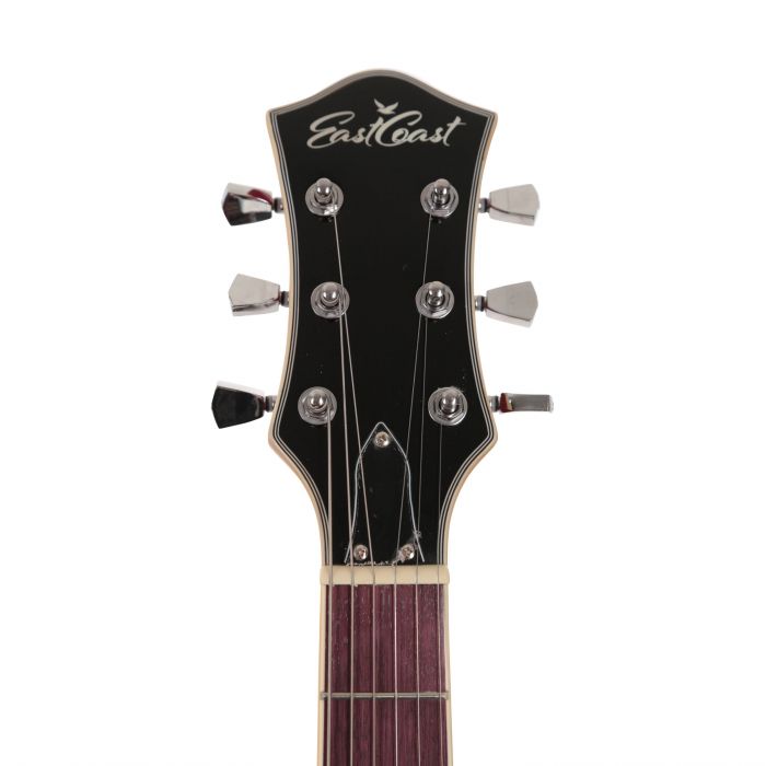 Eastcoast GL120 Electric Guitar in Cherry Sunburst Headstock