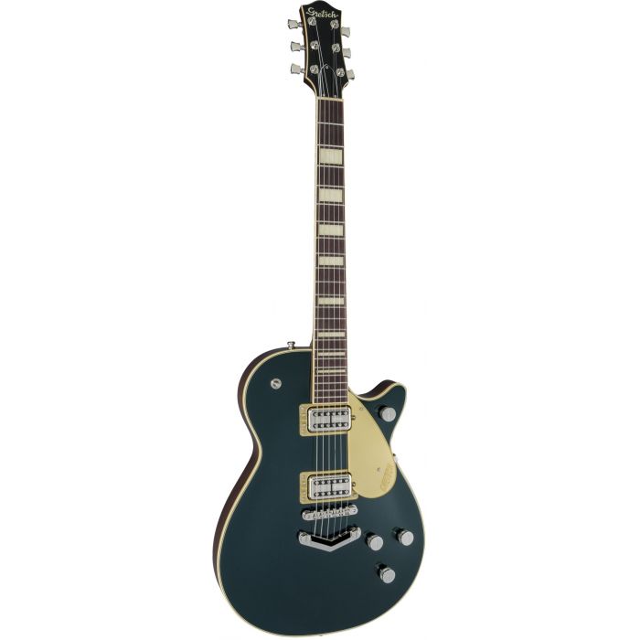 Gretsch G6228 Players Edition Jet BT V-stoptail Cadillac Green front tilt