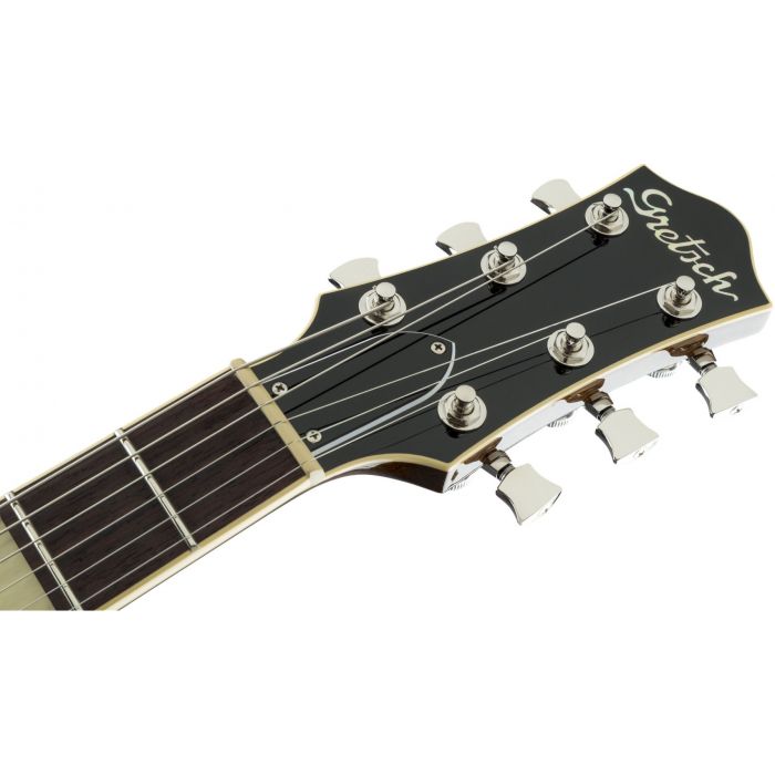 Gretsch G6228 Players Edition Jet BT V-stoptail Cadillac Green headstock front