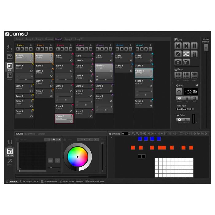 Cameo DVC 4 DMX Software Interface