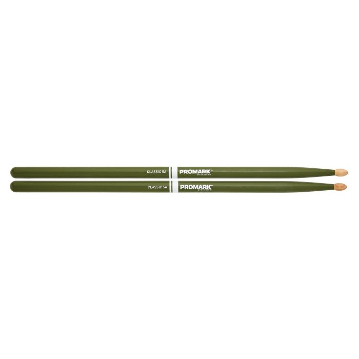 Promark Painted Classic 5A Green Drumsticks