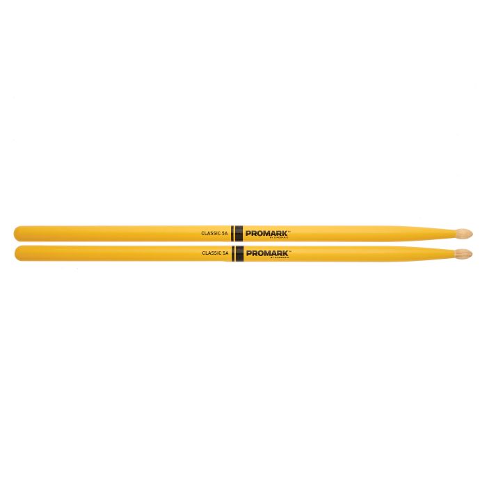 Promark Painted Classic 5A Yellow Drumsticks