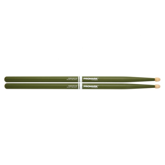 Promark Painted Rebound 5B Acorn Green Drumsticks