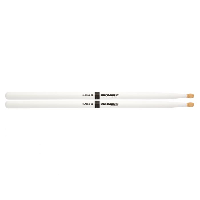 Promark Painted Classic 2B White Drumsticks