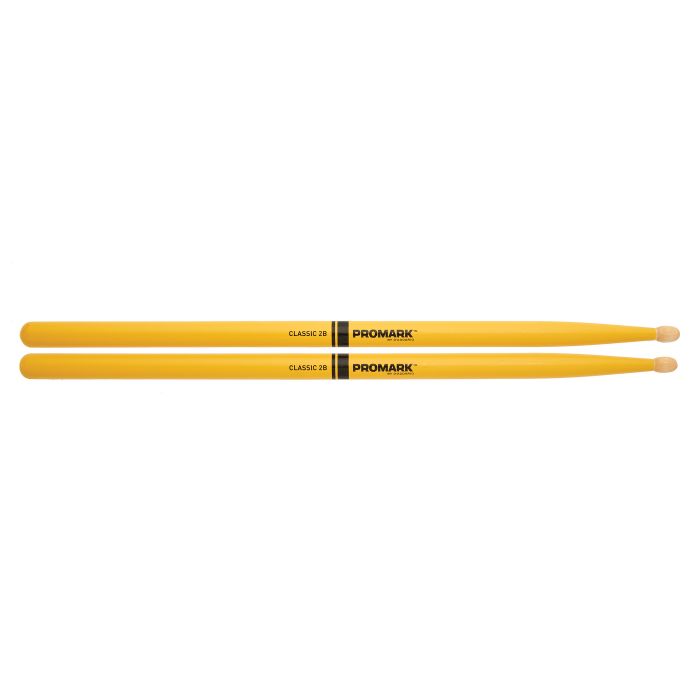 Promark Painted Classic 2B Yellow Drumsticks
