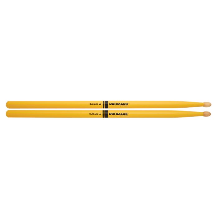 Promark Painted Classic 5B Yellow Drumsticks