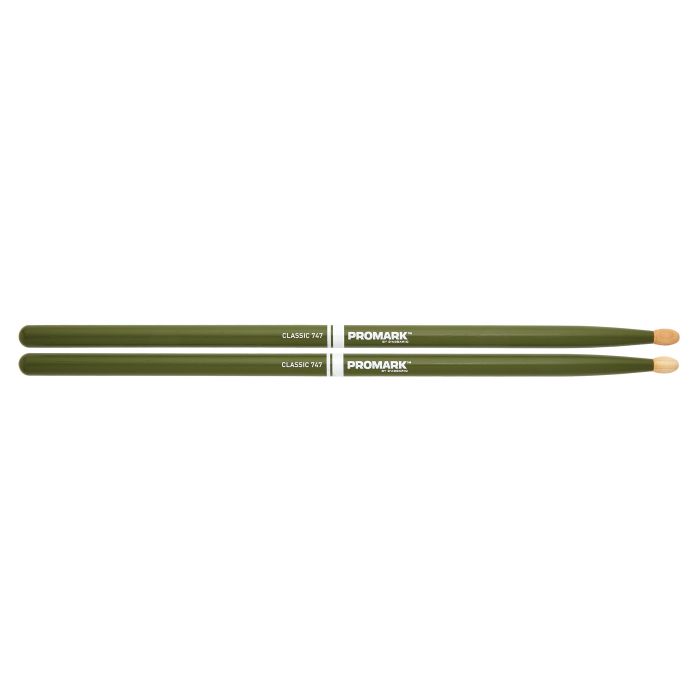 Promark Painted Classic 747 Green Drumsticks