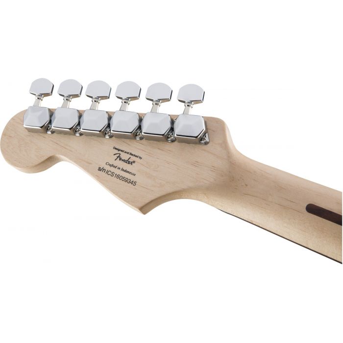 Squier Bullet Stratocoaster HT HSS Arctic White Laurel Tuning Machines