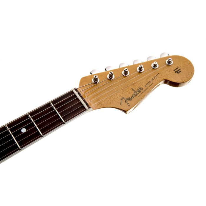 Fender Eric Johnson Stratocaster RW Lucerne Aqua Firemist headstock front