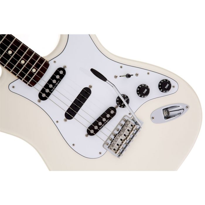 Fender Ritchie Blackmore Stratocaster Olympic White front closeup