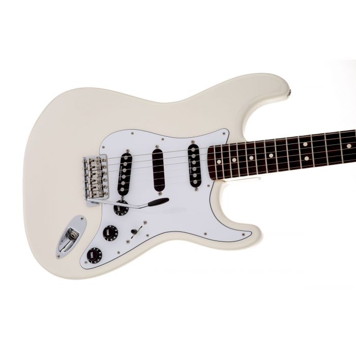 Fender Ritchie Blackmore Stratocaster Olympic White front angle