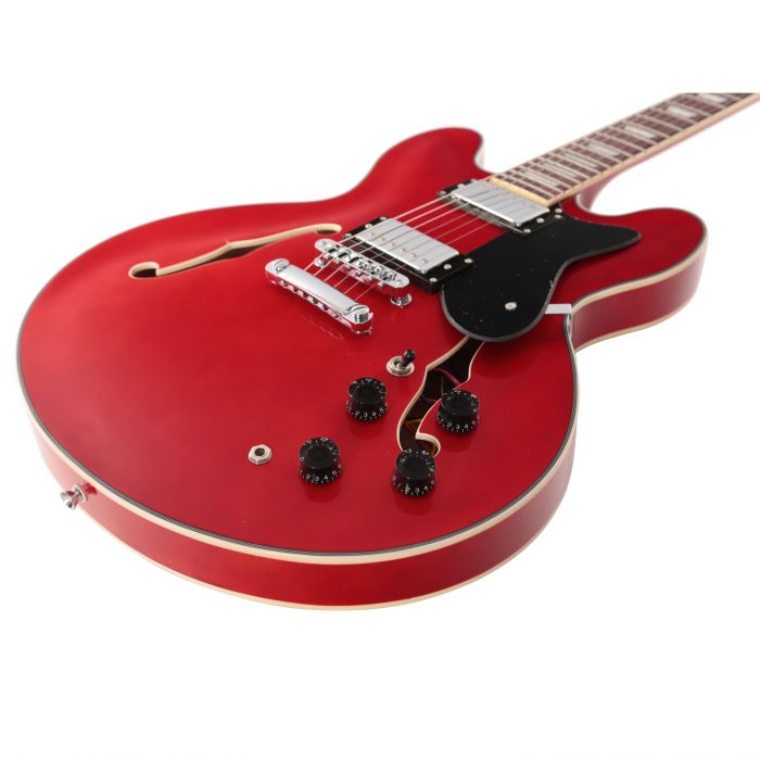 Eastcoast GJ20-CH Electric Guitar in Cherry Angle