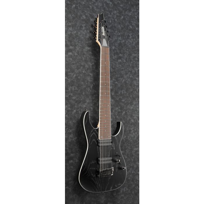 Ibanez RG5328-LDK 8 String RG Guitar Black front tilt