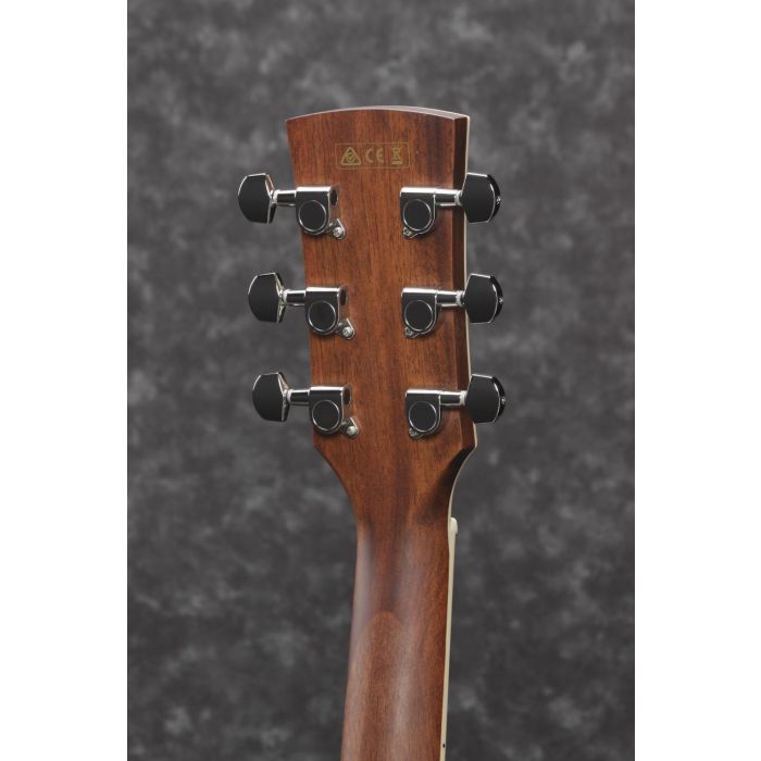 Ibanez Artwood AW80CE Electro Acoustic Brown Ale Gradation headstock