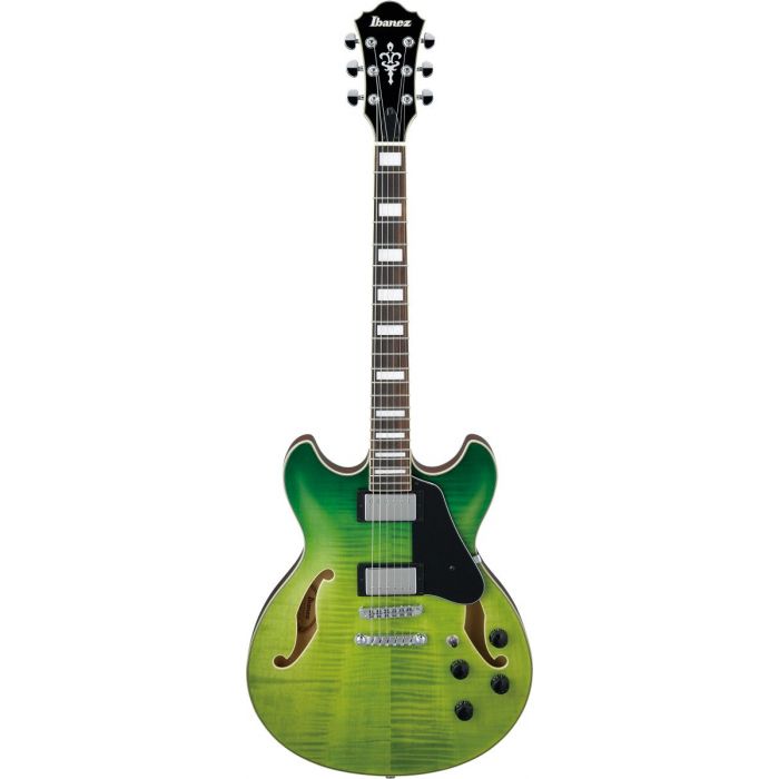 Ibanez Artcore Semi-Hollow AS73 Green Valley Gradation front