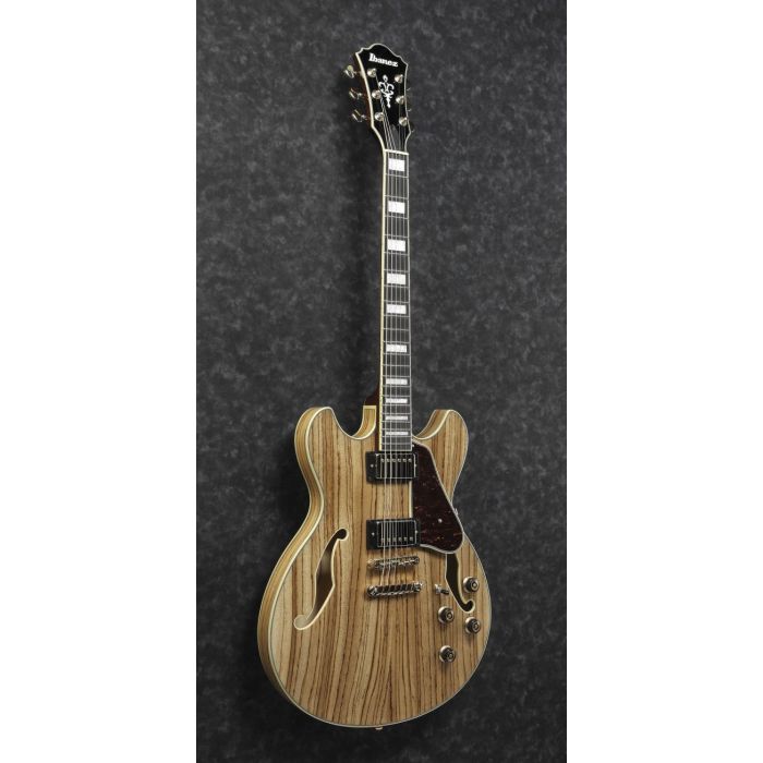 Ibanez Artcore Expressionist Semi-Hollow AS93 Zebrawood Natural front tilt