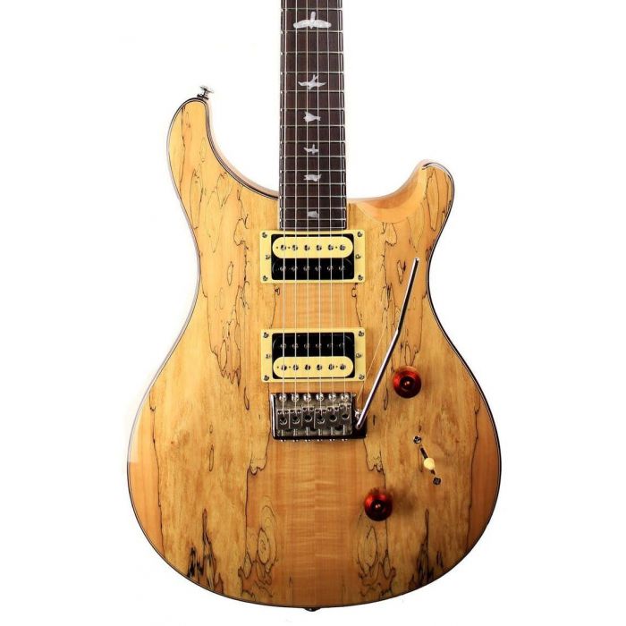 PRS Ltd Edition SE Custom 24 Spalted Maple Top Natural front closeup