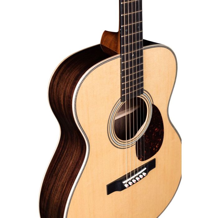 Martin OM-28 Modern Deluxe VTS Top front above angle